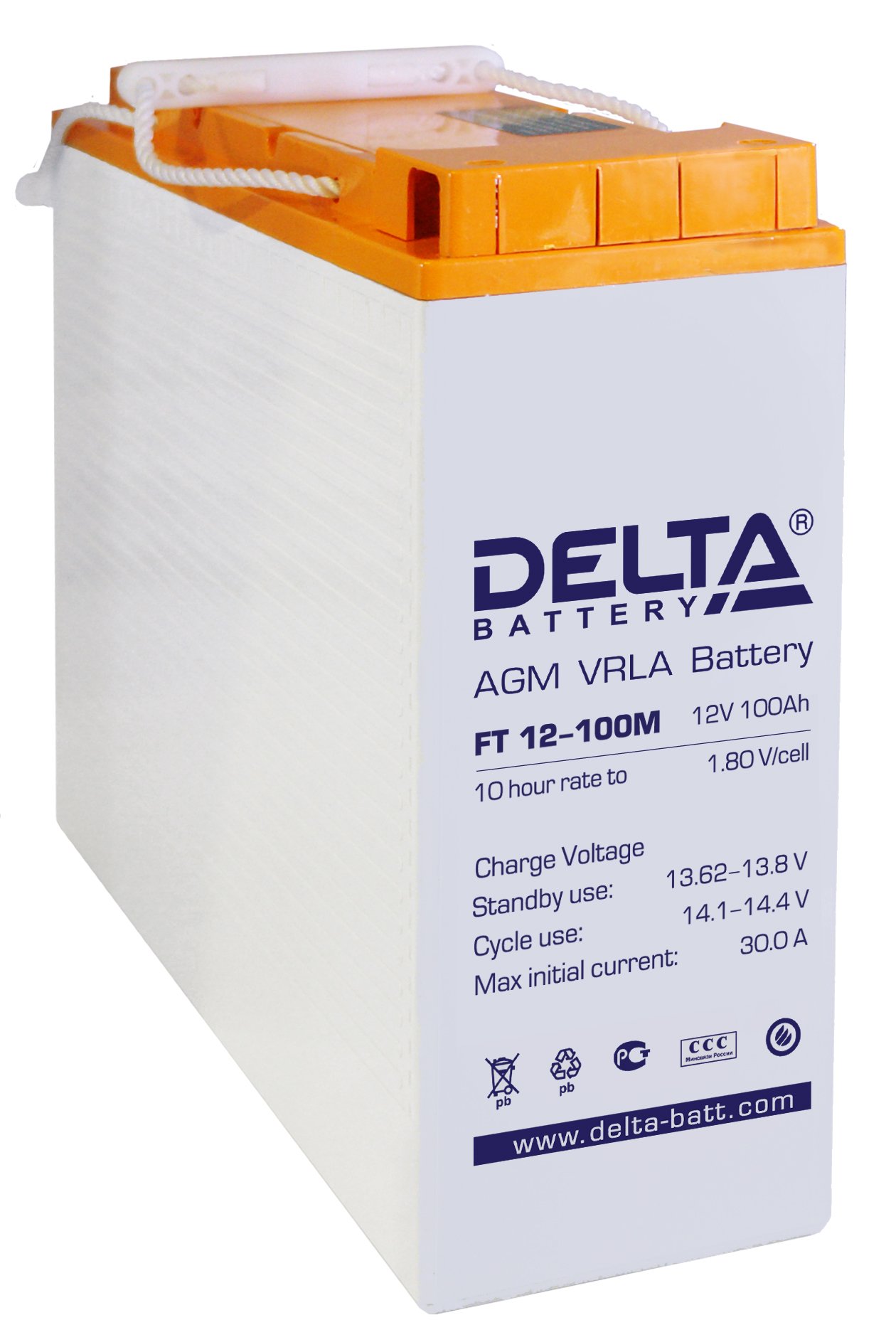 Аккумулятор Delta FT 12-100 M 12В/100Ач